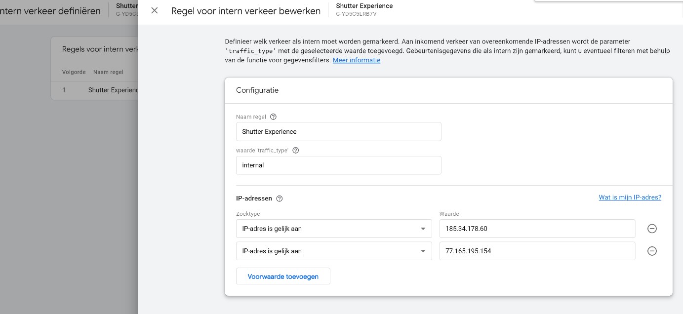 IP configuratie