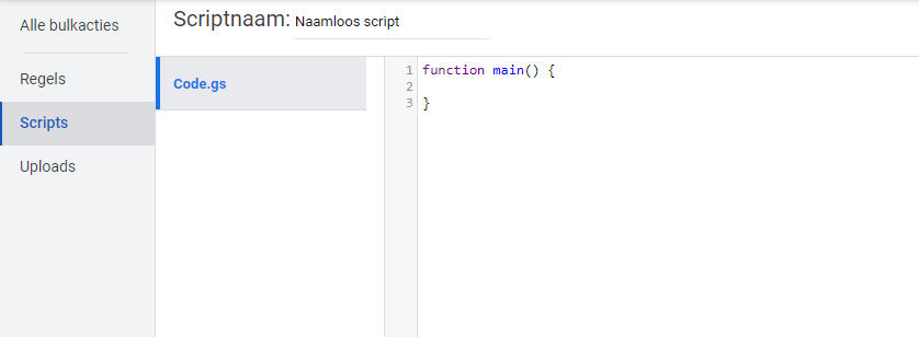 google ads scripts voorbeeld