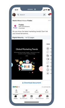 LinkedIn document ads voorbeeld